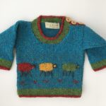 Turquoise Merino Wool Kids Sweater